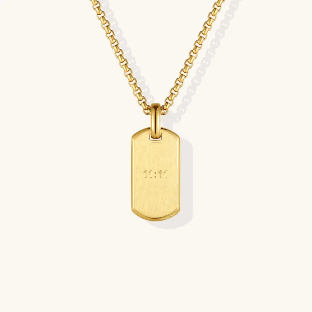 11:11 Tag Chain Necklace