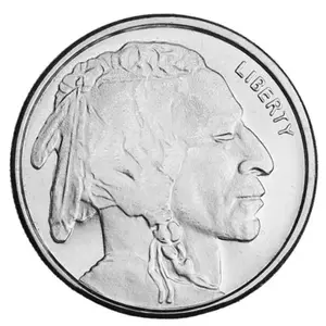 Highland Mint Buffalo 1/10 oz Silver Round - Circulated
