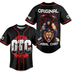 Personalized OTC Roman Reigns Original Tribal Chief Design Baseball Jersey Shirt Gift For Fans Men Women