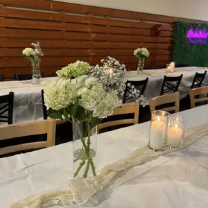 1/6/12/20-Pack Cheesecloth Table Runners 10FT (21.5"x120") – Boho Rustic Gauze Table Decor for Weddings, Valentine’s Day, Baby Shower, Bridal Shower, Birthday Parties, Romantic Dinners, Bridal Banquets, Dining Room Styling & 2026 Trendy Event Decor