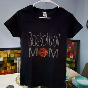 Bling Tee Basketball Mom Ship In 1 day Womenswear