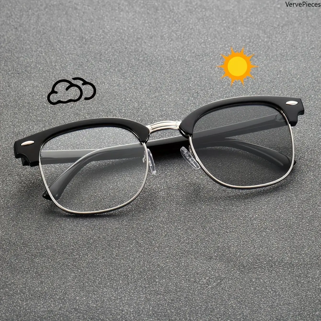 Men’s Square Frames Glasses - Classic Versatile Frames, High Quality Lightweight Durable Eyeglasses for Everyday Wear