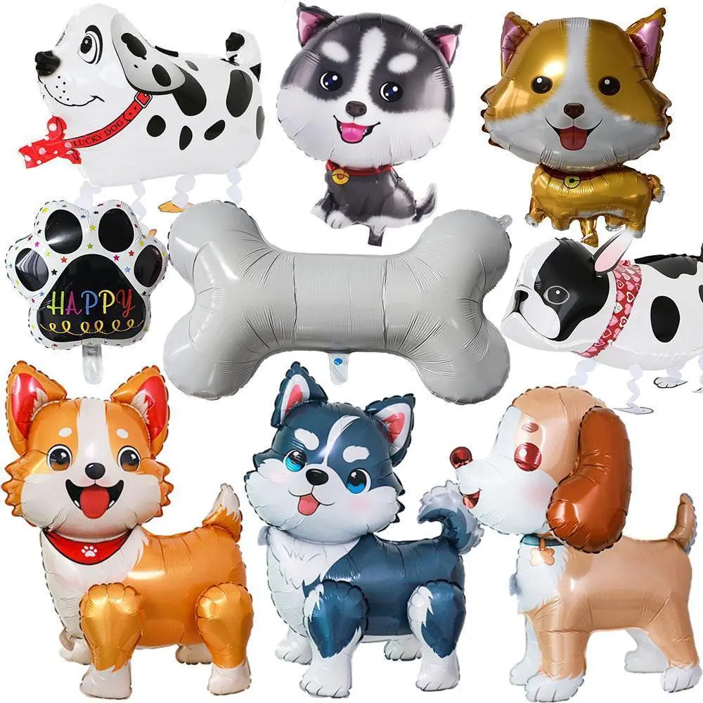 Animal Dog Balloons Dog Birthday Balloons Pet Dog Balloons Cute Puppy Foil Balloon for Kids Gift Dog Themed Birthday Party Decor