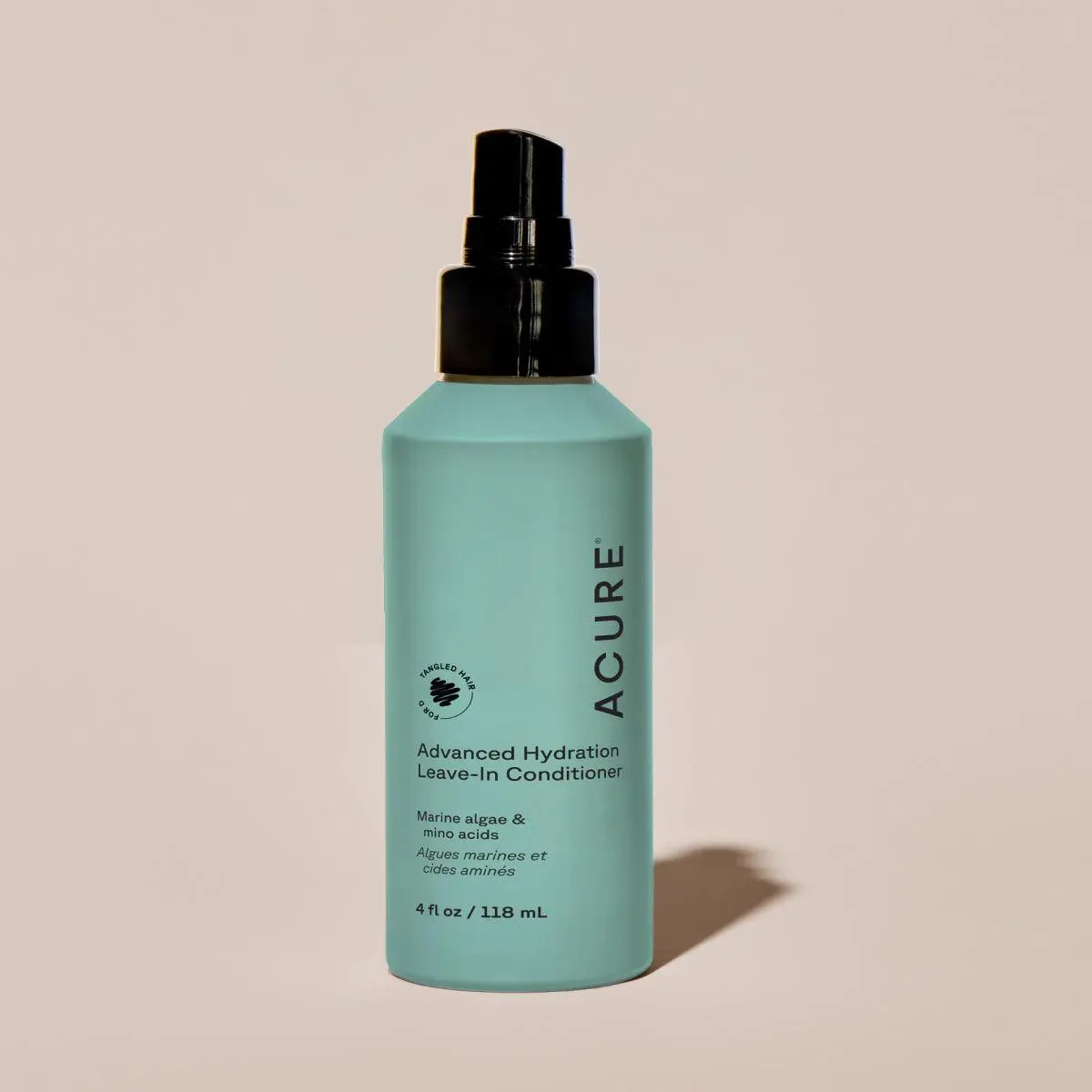 Acure Advanced Hydration Leave-In Conditioner Spray | 24-Hour Hydration, Frizz Control & Detangler | Marine Algae, Yuzu Extract & Amino Acids | All Hair Types | 5 fl oz