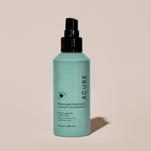 Acure Advanced Hydration Leave-In Conditioner Spray | 24-Hour Hydration, Frizz Control & Detangler | Marine Algae, Yuzu Extract & Amino Acids | All Hair Types | 5 fl oz