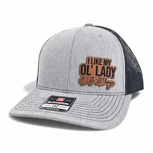 I Like My Ol’ Lady Hat – Funny Leather Patch Trucker Hat, Bold Husband Humor Snapback Cap, Couple Meme Hat, Viral Tiktok Gift For Him, Relationship Humor Hat, Everyday Casual Cap