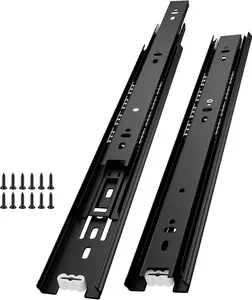 Full Extension Ball Bearing Drawer Slides 12 14 16 18 20 22 Inch Duty Side File Cabinet Rails Dresser Runner Cabinet Drawer Glides 100 LB Capacity (20 Inch,2 Pairs)