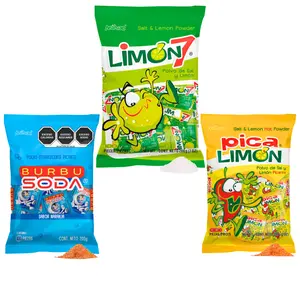 Limon 7 (100 Pieces) + Pica Limon (100 Pieces) + Burbusoda (100 Pieces) | 300-Piece Mexican Candy Variety Pack | Tangy, Spicy, and Fizzy Flavors | Perfect for Snacking, Parties, & Piñatas