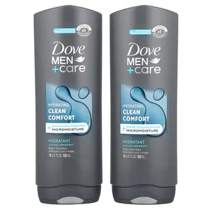 Dove Men+Care, Clean Comfort, Body and Face Wash, 2 Pack, 18 fl oz (532 ml) Each