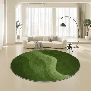 Velvet round patterned printed carpet that is soft and comfortable, suitable for multiple scenarios, available in various sizes, and non-shedding, Decorative Area Rug