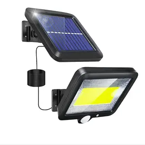 Outdoor Motion-Sensor LED Solar Flood Outdoor Light, 1 Count Security Solar Light Waterproof With 3 Lighting Modes For Garden Patio Path