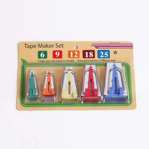 Bias Tape Maker Set 6MM/9MM/12MM/18MM/25MM 5 Sizes DIY Quilting Tools Kit