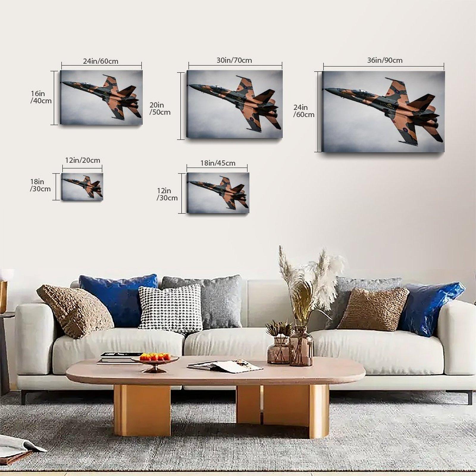 Military Fighter Poster CF-18 Hornet Poster Decorative Painting Canvas Wall Art Picture Print Modern Family Bedroom Decor