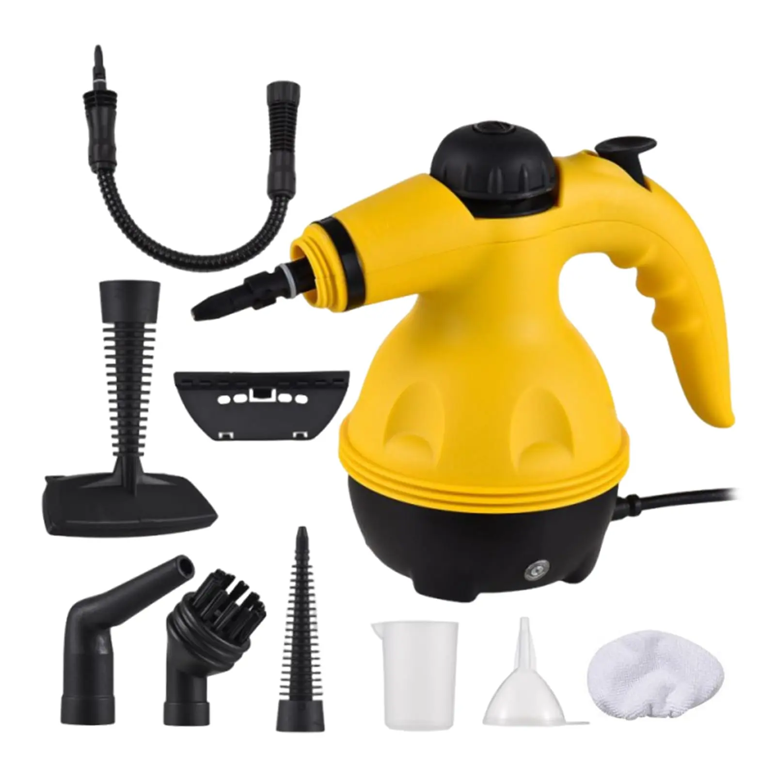 Handheld Pressurized Steam Machine (1-Count) with 9 Attachments, 1200W High-Pressure Power for Home Use, Deep Fast Tough Stain Removal on Car, Upholstery
