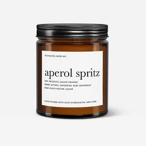 Aperol Spritz Soy Jar Candle - citrus, orange, lemon