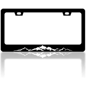 3:16 Jesus License Plate Frame Christian Cross License Plate Frames Auto Accessory Bracket Funny Stainless Steel License Plate with Screws for Women Men 6x12 Inch