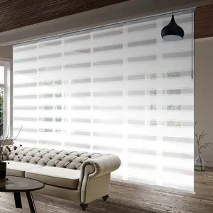 Macadamia 6-Panel Single Rail Panel Track 70"-130"W, Panel width 23.5" - 40% LIGHT-FILTERING
