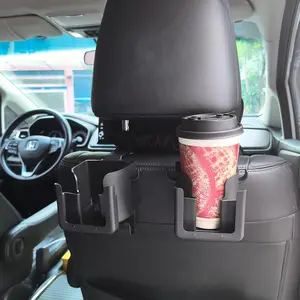 2-Piece Multi-Functional Car Seat Back Storage Rack, Car Organizers, Cup Holder, Phone Stand, Hook, Fits Most Cars, Space-Saving, Durable, High-Quality Material