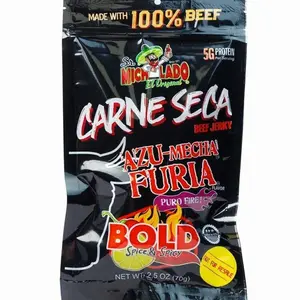 Sr. Michelado Carne Seca - Crunchy Beef Jerky - Azu Mecha Furia BOLD 2.5oz