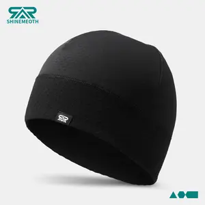 Unisex Winter Warm Skull Cap for Men Women,Lightweight Beanie Cycling Hat Breathable Helmet Liner Workout Hat