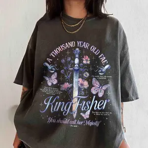 Kingfisher Comfort Colors Fan Shirt, Quicksilver Callie Hart Shirt, Little Osha Fantasy Romance Apparel, Merch Gift for Book Lovers