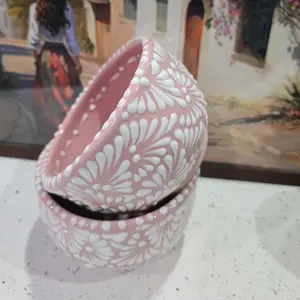 Pink Talavera Bowls- set of 2