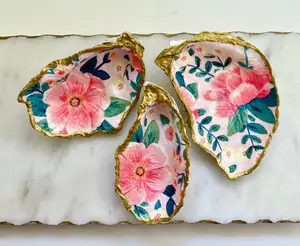 Peony Oyster Shell Ring Dish