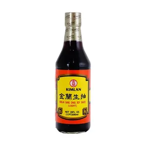 KIMLAN Premium Soy Sauce (Shoyu) - 590ml Bottle | Authentic Taiwanese Flavor for Cooking & Dipping