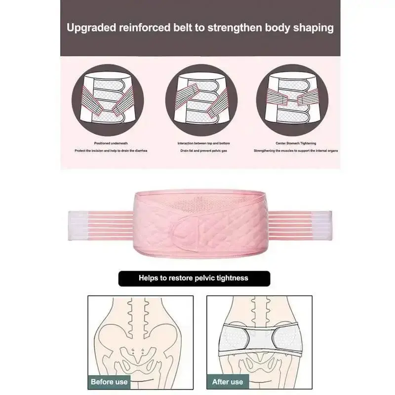 Postpartum Support Recovery Belly Wrap Waist Pelvis Belt Body Shaper Postpartum Support Recovery Belly Wrap Waist Pelvis Belt Body Shaper