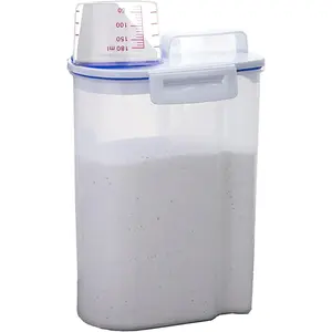 Laundry Detergent Dispenser - 70oz Scent Booster Beads Dispenser with Lids, Suitable for Laundry Beads, Oatmeal, Pet Food