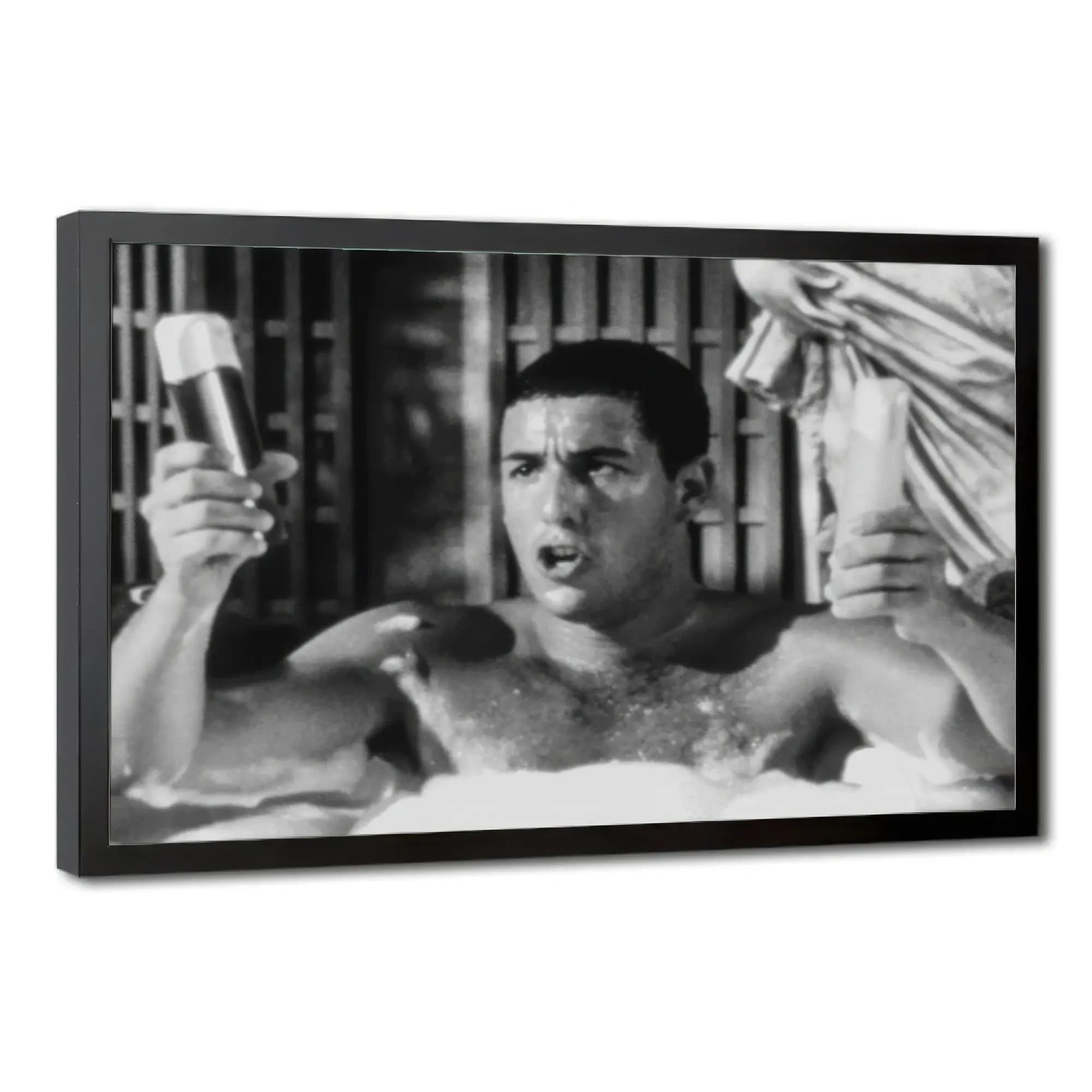 Billy Madison Movie Poster, Adam Sandler Bathroom, Funny Bathroom Wall Art, Black And White, Toilet Print, Restroom Decor