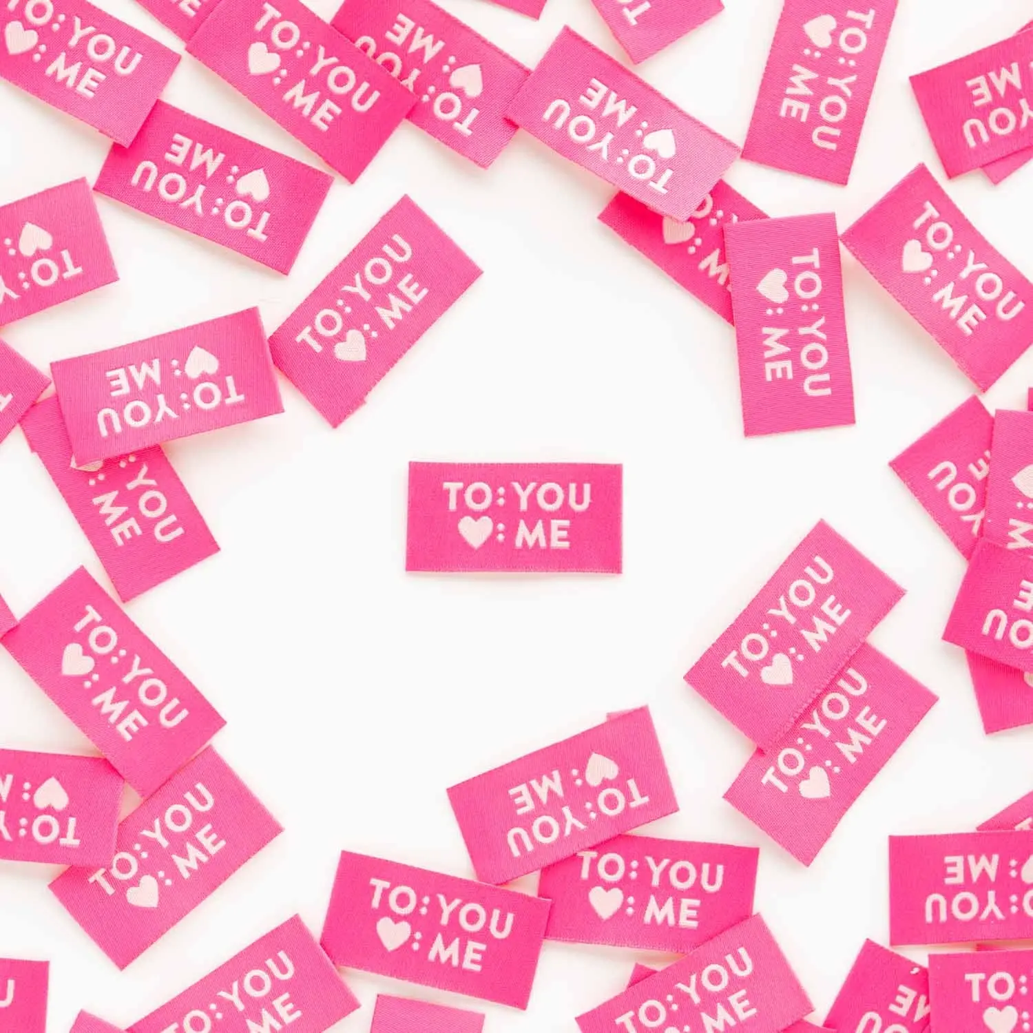 To You Love Me - Sewing Woven Clothing Label Gift Tags