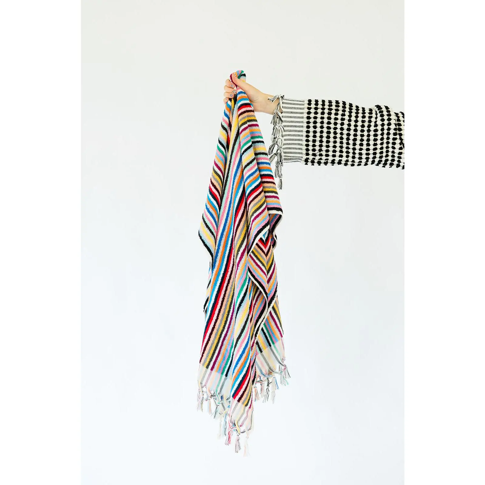 Rainbow Striped Cloud Towel