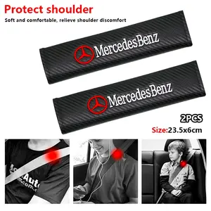 Mercedes-Benz Car Seatbelt Shoulder Protector, Durable Scratch-Resistant, Easy to Clean, Practical Interior Accessory