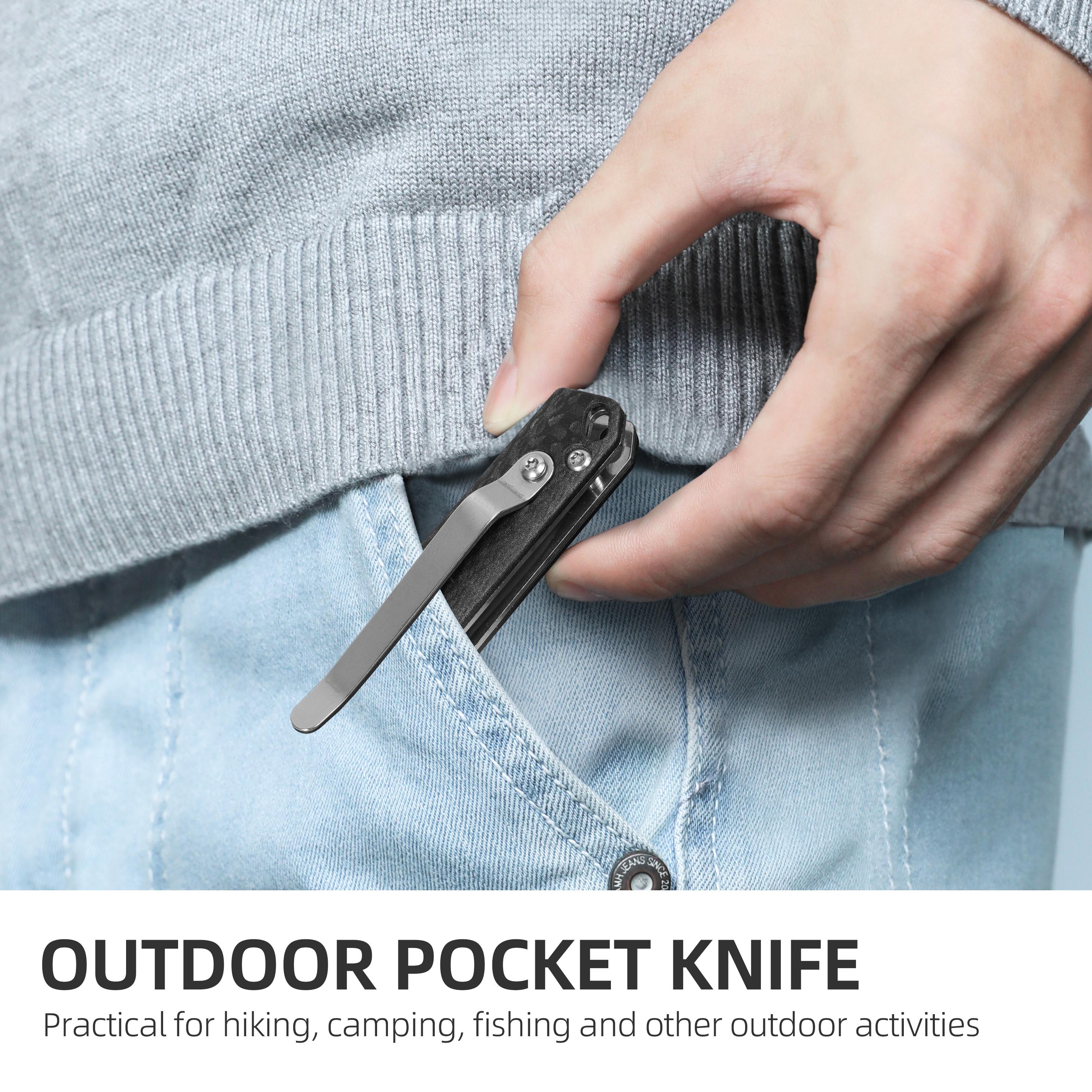 Creative Candy Pattern Folding Pocket Knife, EDC Outdoor Tool for Camping Hiking