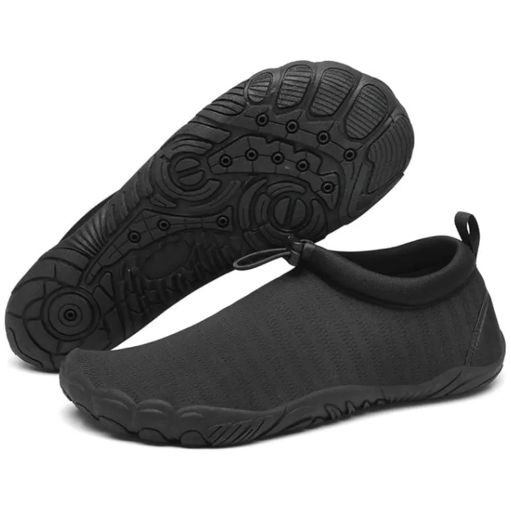 Splash VII Watershoes - Unisex Slip-On Barefoot Sports Footwear, Wide Toe Box, Elastic Band, Flexible Stretch Fabric, Breathable Quick-Dry Design for Summer Beach Use, US Sizes 5.5-13.5 (Women's)/3-11.5 (Men's) Women's Water Shoes, Lightweight Swim Shoes
