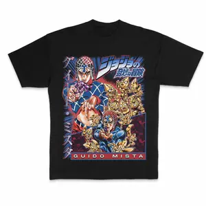 Classic Guido Mista T-Shirt, JoJo Golden Wind Anime Graphic Tee