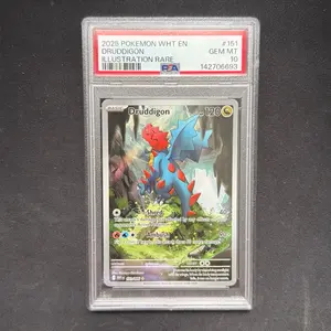 Pokemon TCG Druddigon 151/086 White Flare Illustration Rare PSA 10