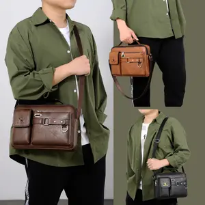 Men's shoulder bag, crossbody bag, men's business messenger bag, crossbody bag, hand-held shoulder bag, casual bag for boys, men's bag