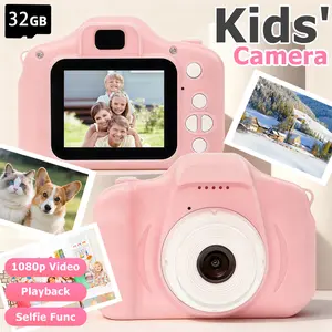 Kids Camera, Photography and Videography Toy for Kids, HD Digital Video Camera Toy for Kids With 32GB SD Card, Christmas Birthday Gifts for Boys/Girls