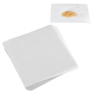 500 count 75X75mm Non-Absorbent Nitrogen-Free Gloss Paper Sheets Cellulose Weighing Paper Weighing Paper for Scale Measurement Samples Transfer Laboratory Sample Weighing Paper