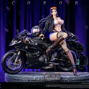 Huben Nico Robin Motorcycle Edition - High-Quality Anime Figure with Detailed Design and Motorcycle Accessory