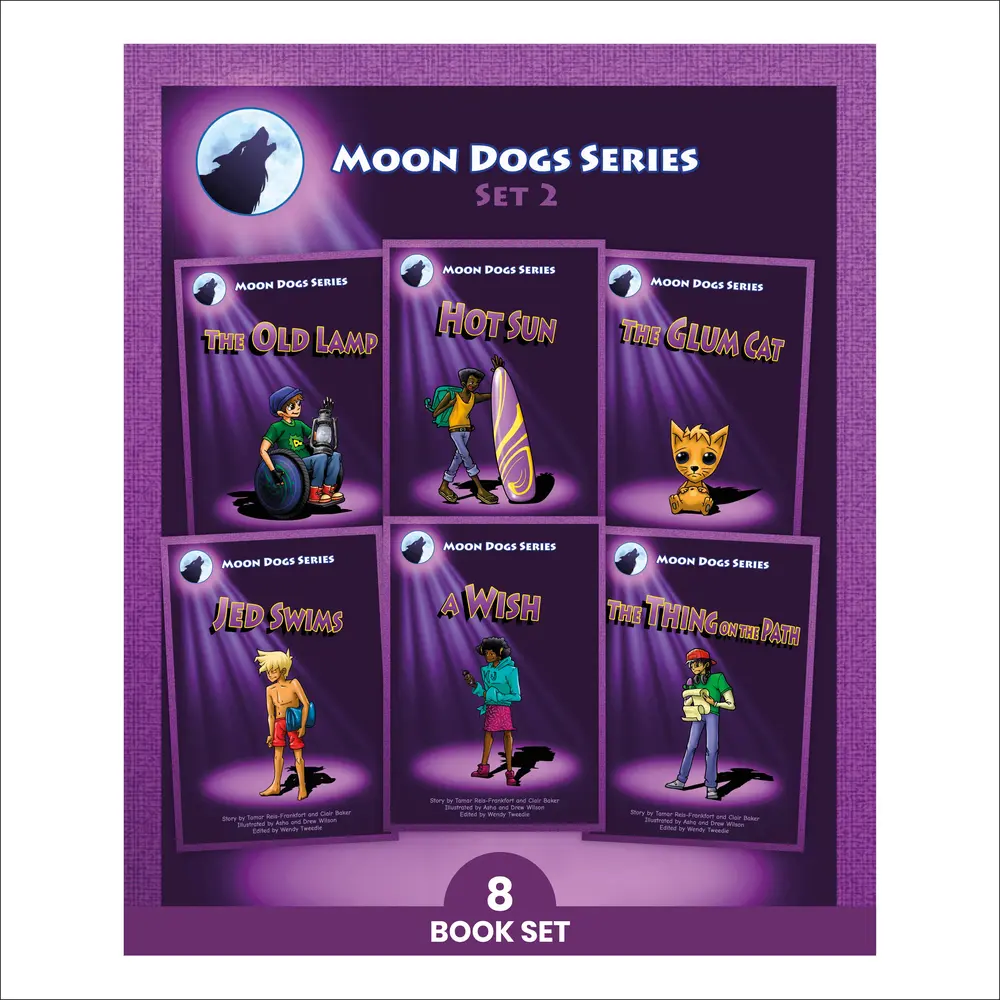 USED Book - Phonic Books Moon Dogs Set 2: Decodable Books for Older Readers (CVC Level, Consonant Blends and Consonant Teams) by Phonic Books (Paperback) - english