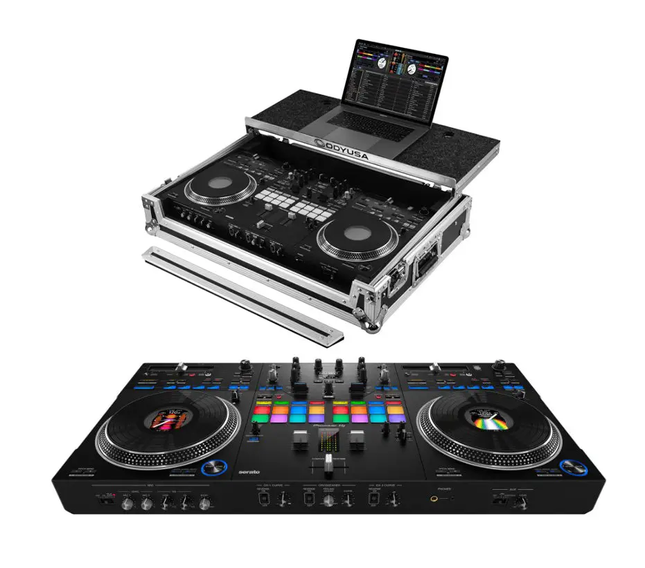 Pioneer DJ DDJ-REV7 + Odyssey Glide Style Flight Case with Wheels