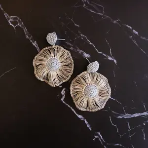 Handmade Elegant Wire Wrapped Statement Earrings