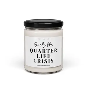 Funny 25th Birthday Scented Candle – Hilarious Quarter Life Gift for Siblings & BDay Celebrations! Decor Household candles