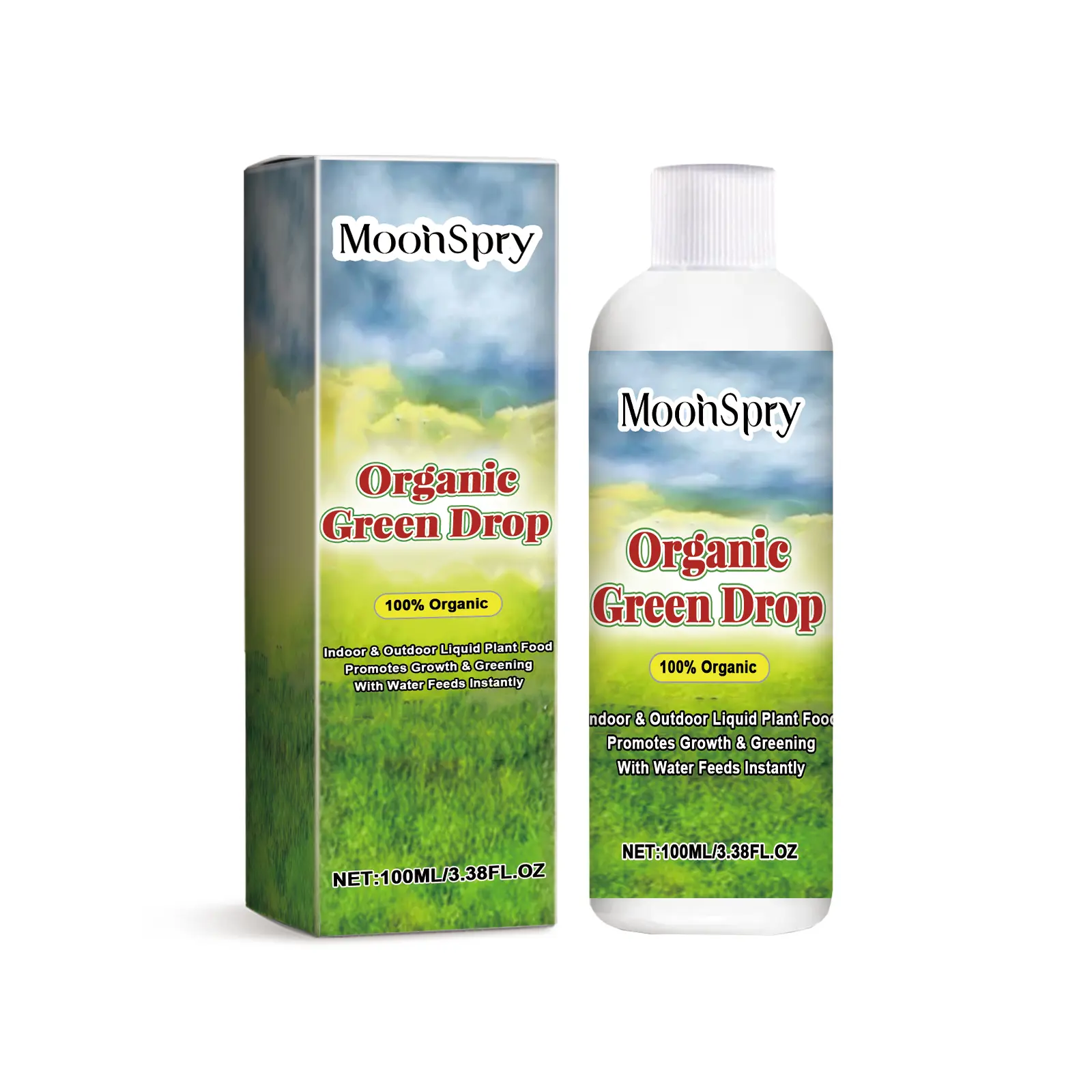 MoonSpry Plant Growth Solution, Potted Green Leaf Lawn Flower Plant Hair Root Supplement Fertilizer Nutrient Solution