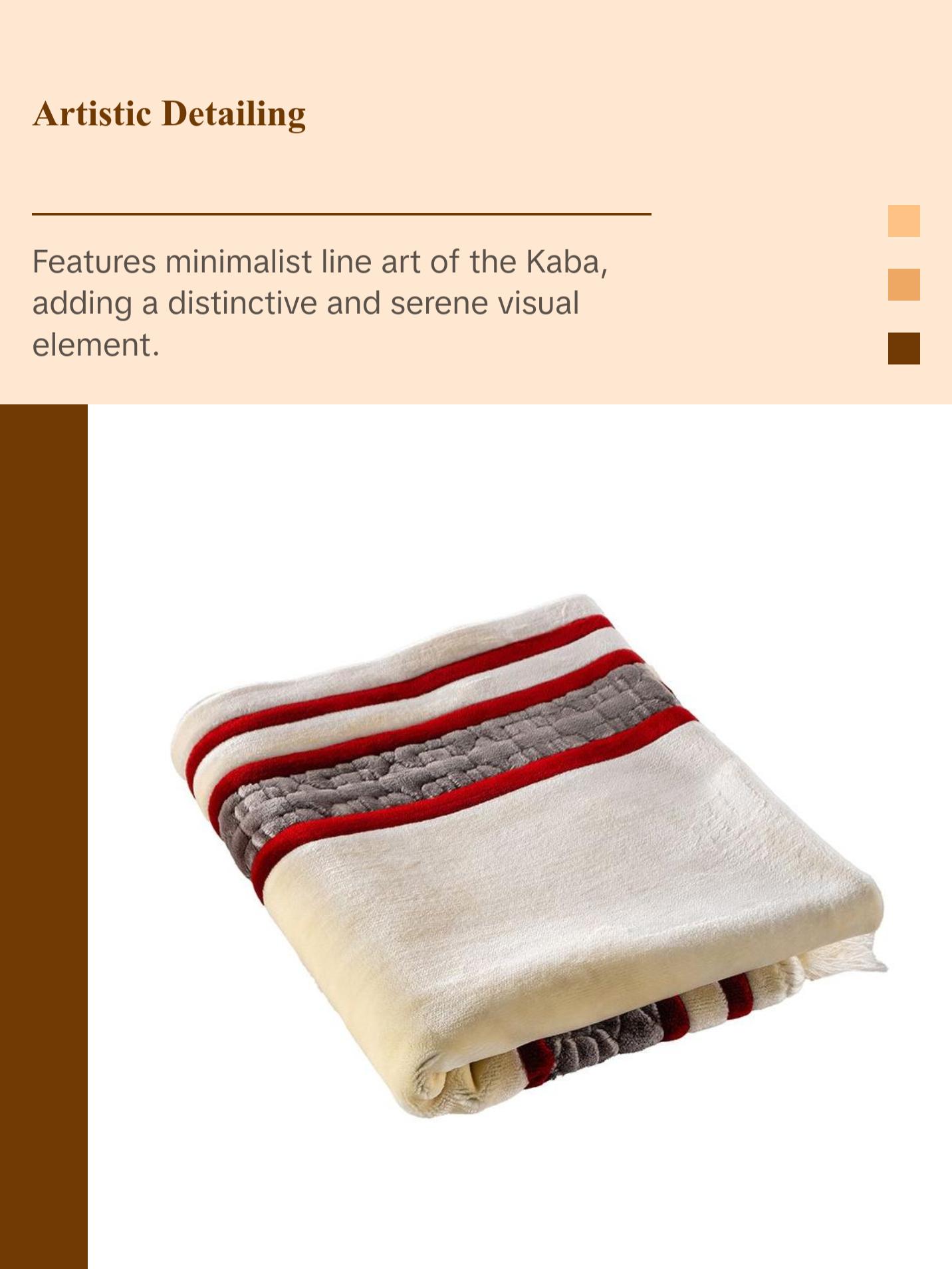 Sukoon Plush Velvet Islamic Prayer Rug - Grey