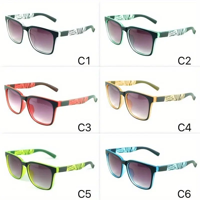 Kids' Square Eyeglasses Frames, Semi Rimless Design in PA Material with Blue Light Blocking Lens, Candy Colors