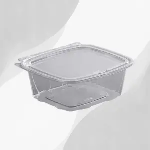 24 oz. Dart Tamper-Resistant, Tamper-Evident Hinged Container with Flat Lid - 200/Case Kitchen Utensils